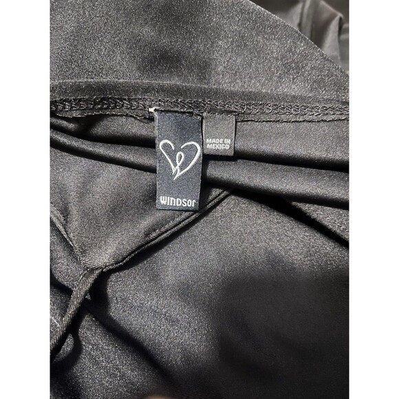 Edgy Whimsigoth Black Ruched Windsor Gothic Dress Extra Small - Picture 14 of 14